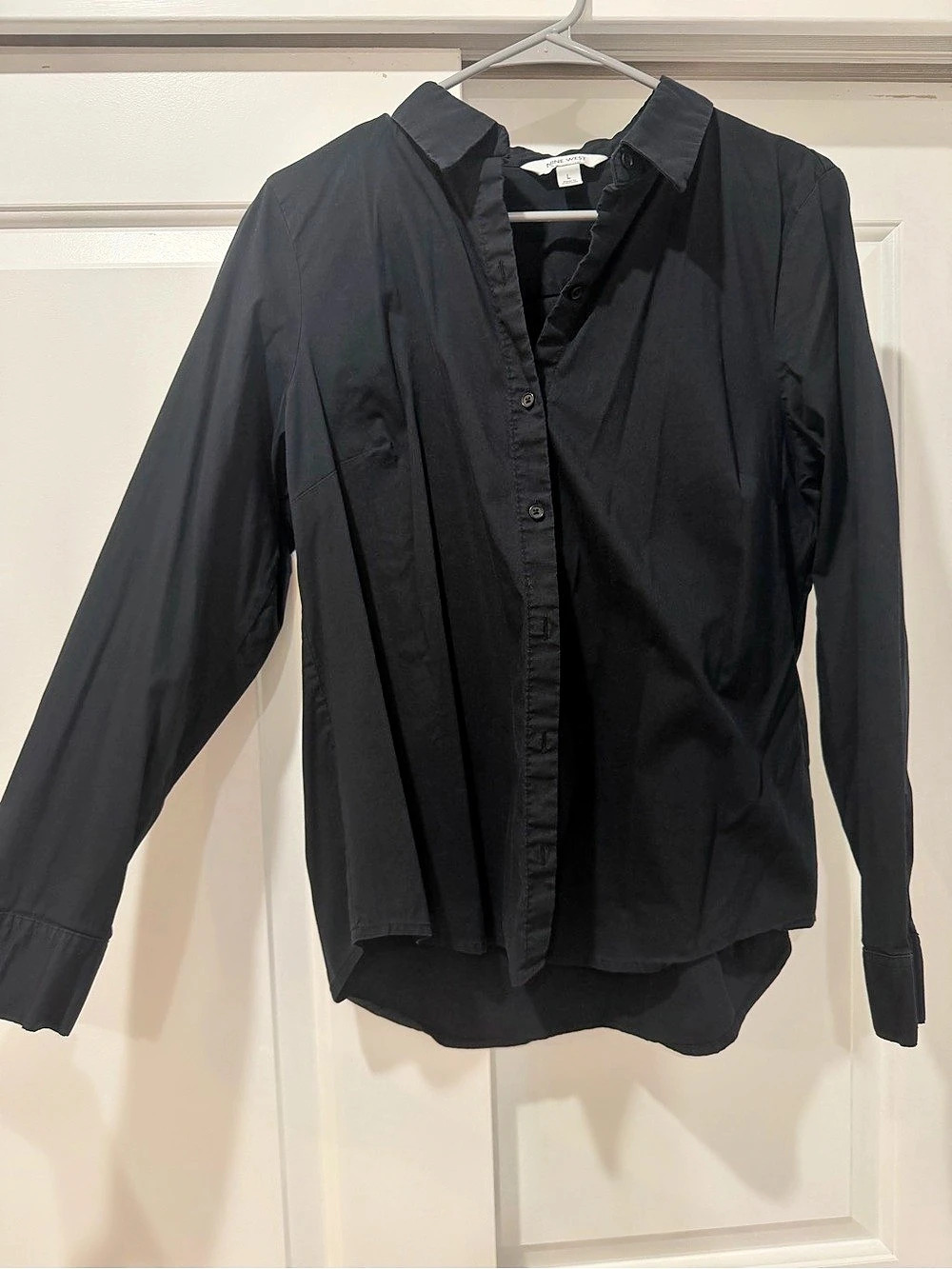 Nine West Black Button Down Shirt Like New